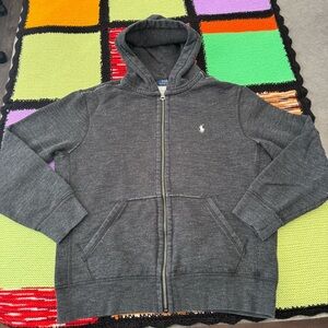 Polo Ralph Lauren Hoodie Jacket Sweater Heavyweights Gray mens medium